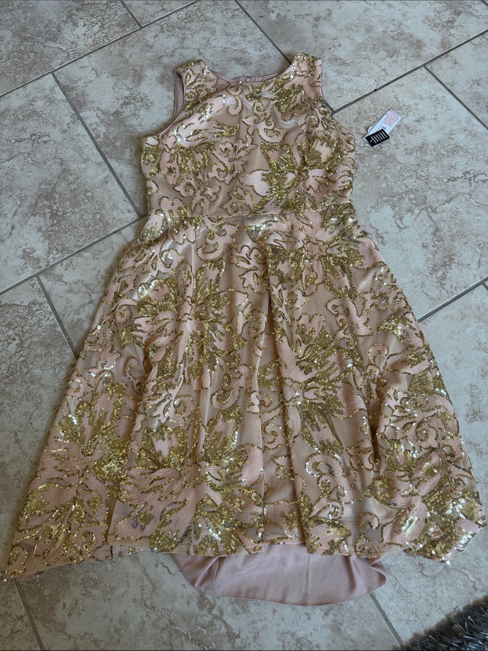 Katherine Kelly sequin floral dress size 14